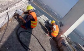 亮化工程施工现场