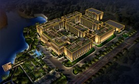 宜昌市兴发集团兴瑞有机硅研发中心夜景亮化项目 合同价160万