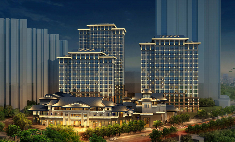 湖北省医养康复中心泛光照明