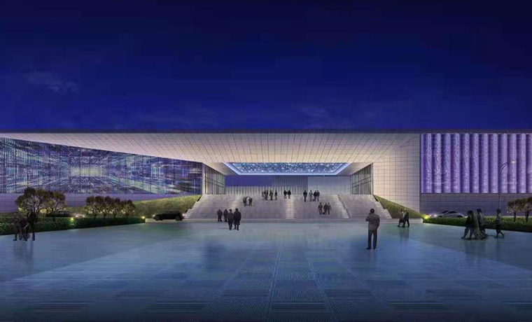 通城市文化艺术中心亮化