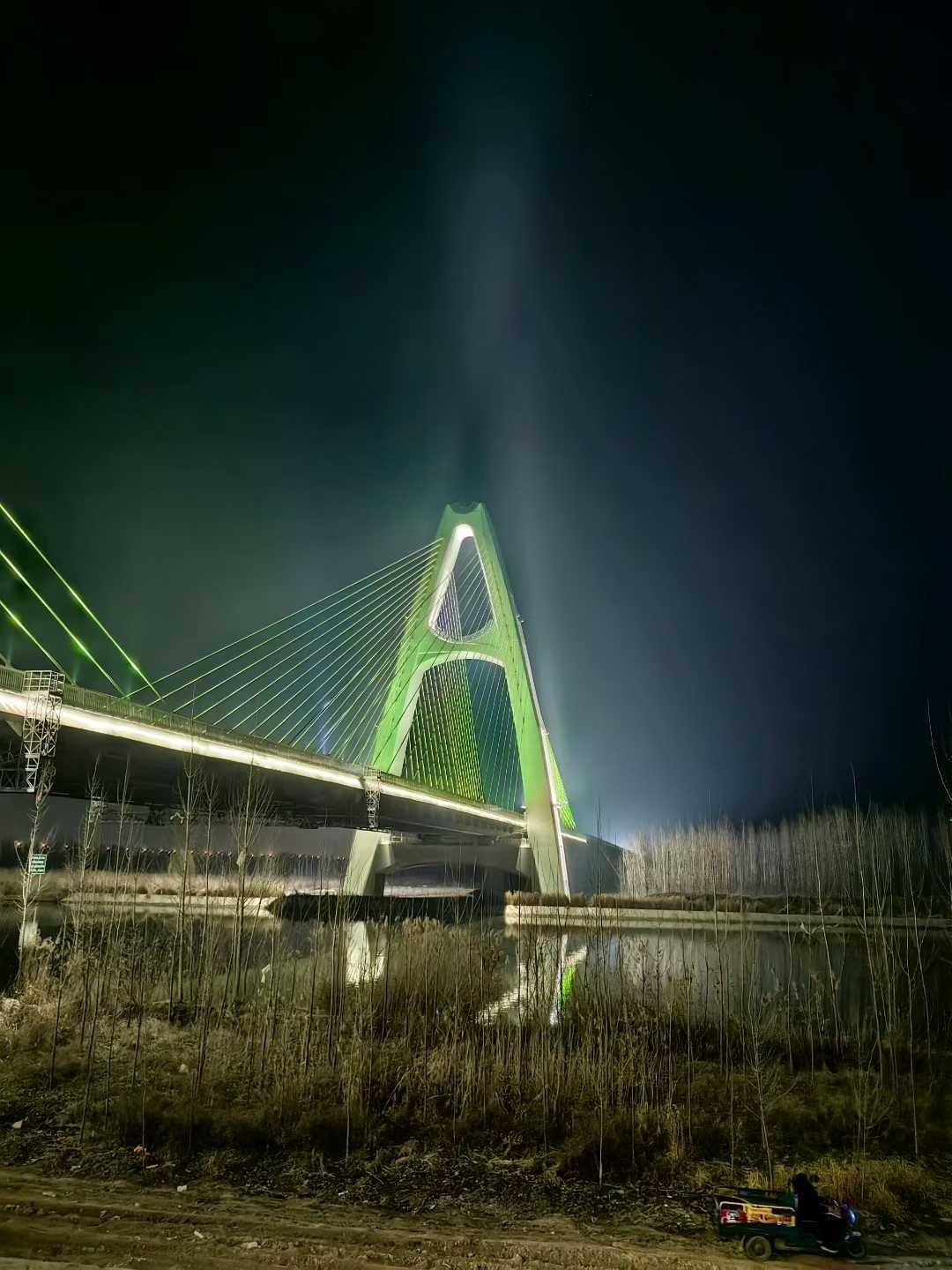 山东济宁 苏杭运河高速大桥夜景灯光亮化效果图第6张